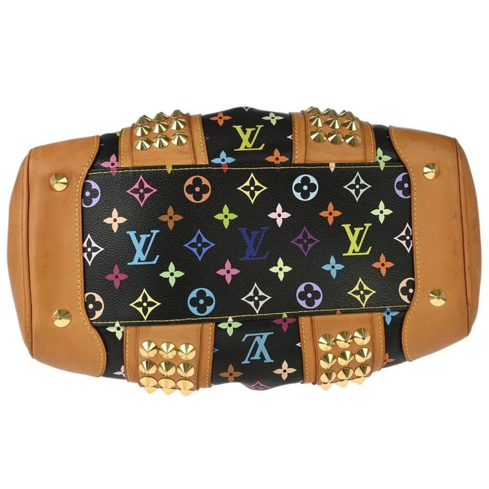 Authentic Louis Vuitton Black Multicolor Courtney MM HandbagTR1180 - Picture 6 of 12